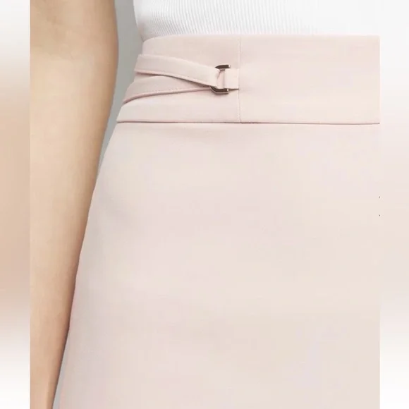 White House Black Market Light Pink Fluid Pencil Skirt NWT Size 10 - Picture 8 of 10